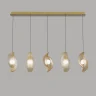Подвесной светильник Delight Collection MD24030035 MD24030035-5B brass/amber