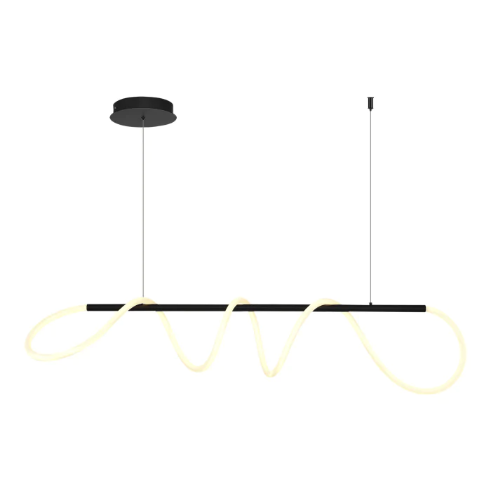 Светильник подвесной ST-Luce Черный/Белый LED 1*45W 3000K SL6102.403.45