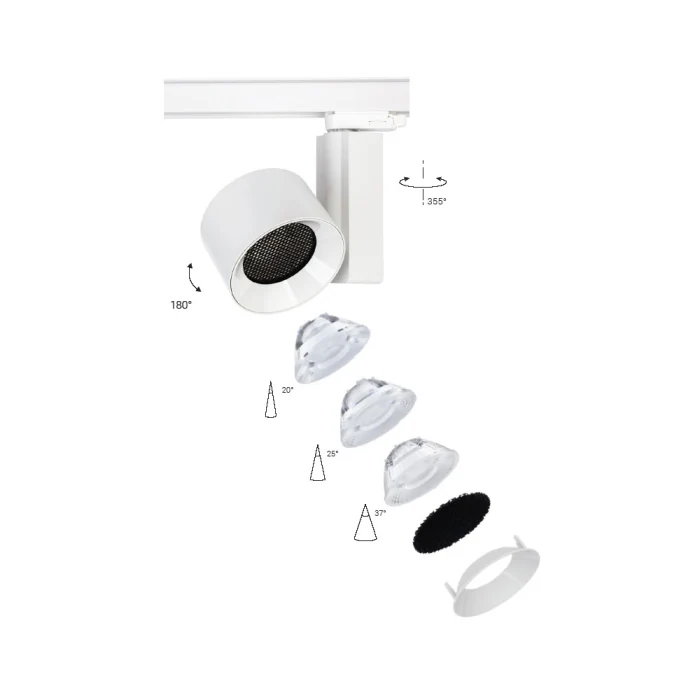 Трековый трехфазный светильник Nowodvorski Nea Led White 8747