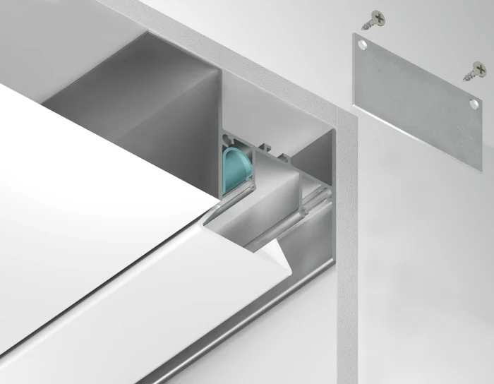 Алюминиевый профиль для натяжного потолка 51.27*34 для светодиодной ленты до 12мм Ambrella light GP4050AL