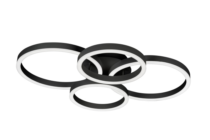 Потолочная люстра iLedex Ring New 6815-300/400-X-T BK