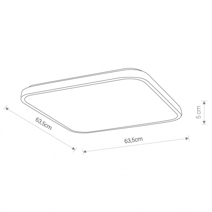 Потолочный cветильник Nowodvorski Agnes Square Led White 8114