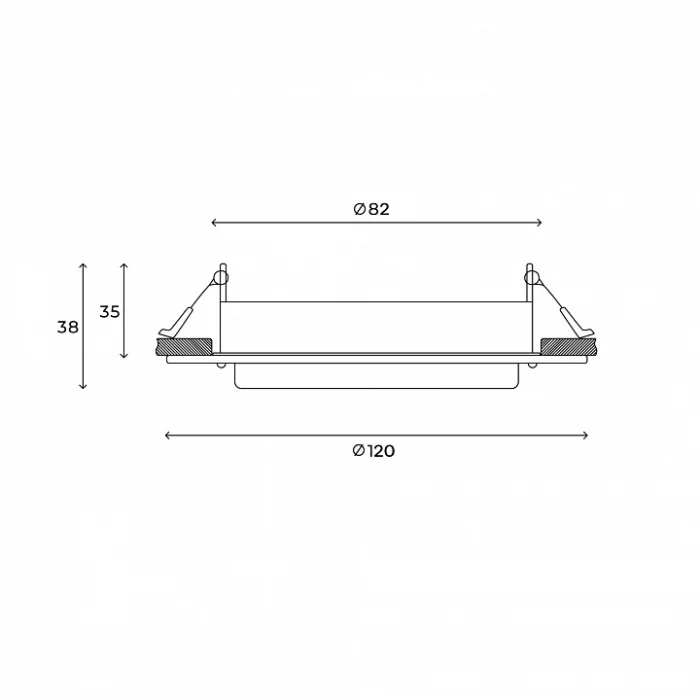 Встраиваемый светильник Hesby Lighting Aurora HSBL_0132