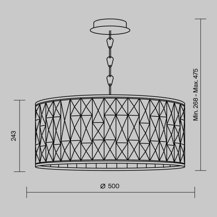 Люстра Maytoni Gelid MOD184-PL-04-CH