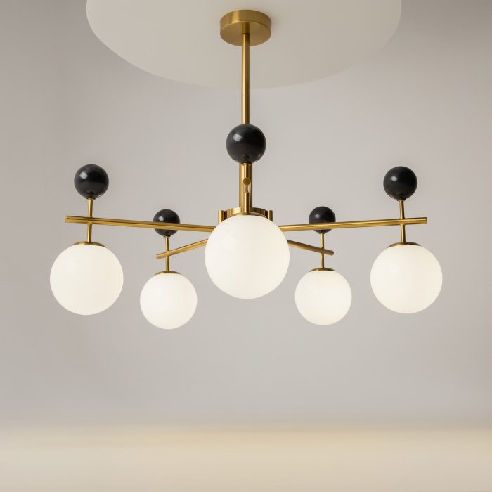 Люстра на штанге Maytoni Museo MOD436PL-05BS