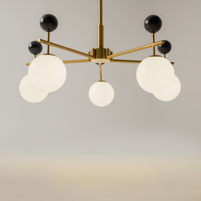 Люстра на штанге Maytoni Museo MOD436PL-05BS