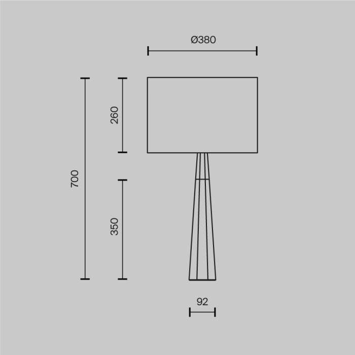 Настольная лампа Maytoni Bianco Z030TL-01BS1