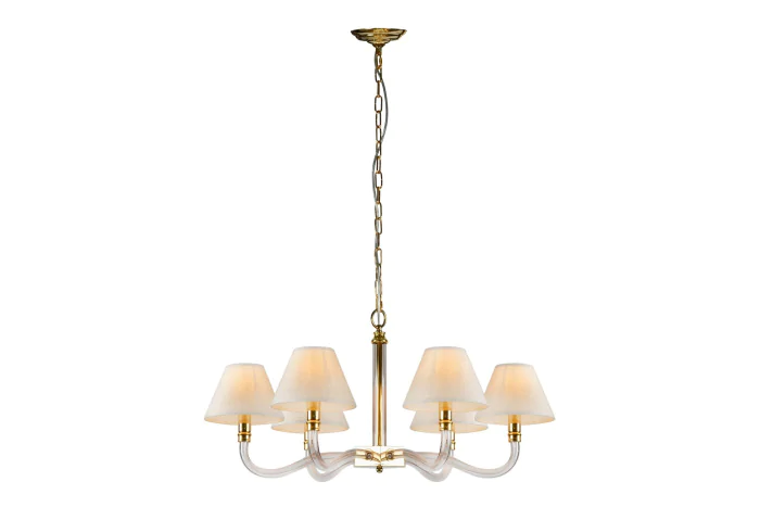 Подвесная люстра iLamp Amber YT2043-6 Золото+кофе