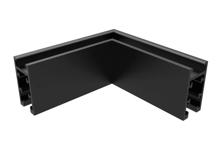 Соединитель для магнитного накладного шинопровода угловой Crystal Lux CLT 0.216 04 BL