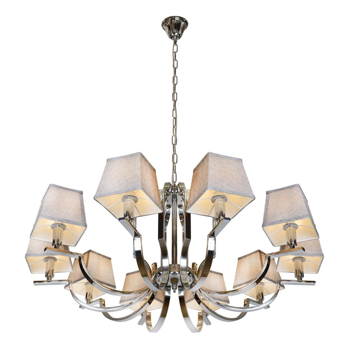 Подвесная люстра iLamp Hilton 6943-10 Хром+серый