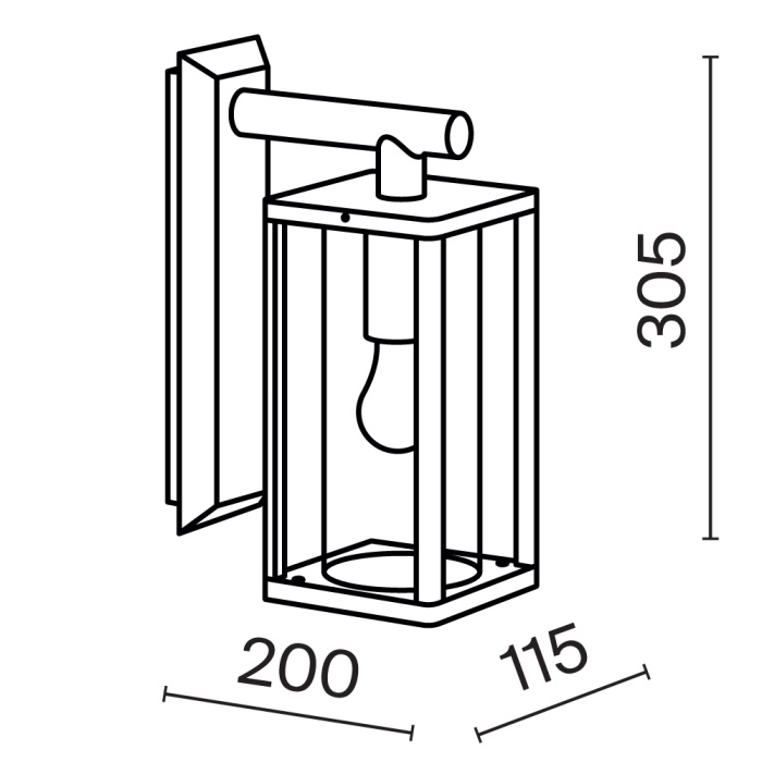 Светильник настенный Maytoni Cell O452WL-01GF1