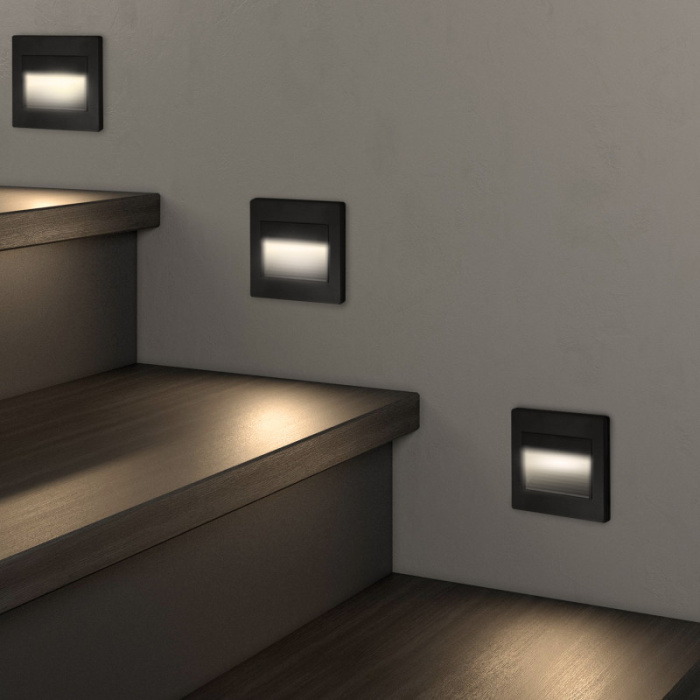 Подсветка ступеней лестницы Denkirs Odder DK3050-BK