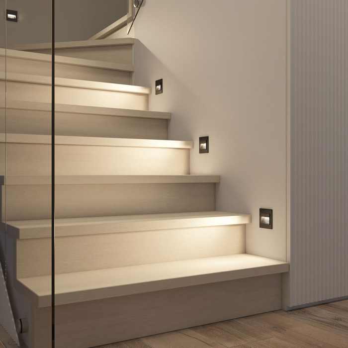 Подсветка ступеней лестницы Denkirs Odder DK3050-BK