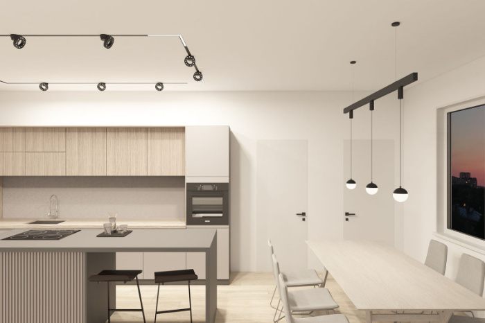 Светильник на шине Denkirs SMART GRILL DK8030-BK