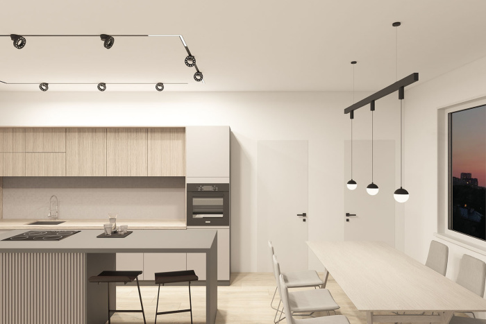 Светильник на шине Denkirs SMART GRILL DK8030-BK