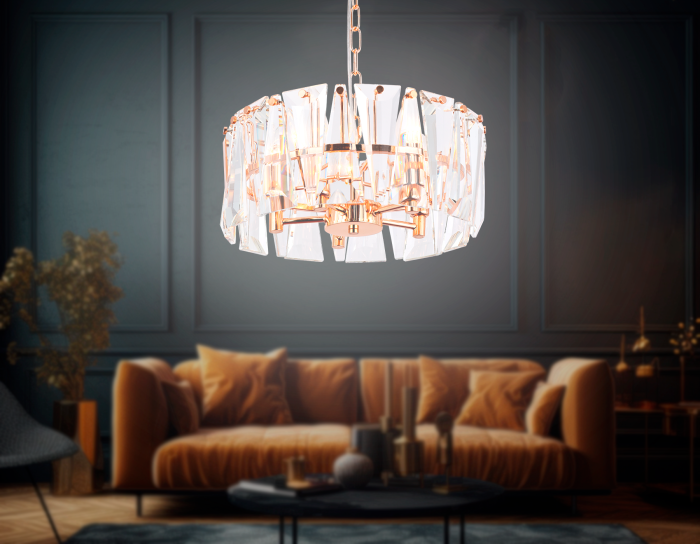 Подвесная люстра с хрусталем Ambrella light TR5167