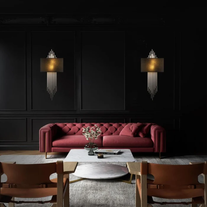 Настенный светильник Loft it Elegio 10107 Silver black