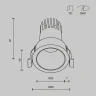 Встраиваемый светильник Maytoni Dip DL116-10W-4K-W