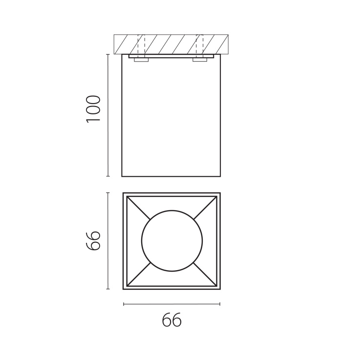 Корпус термостойкий PVC накладной д/крепления LED источника света Rullo Lightstar 213336