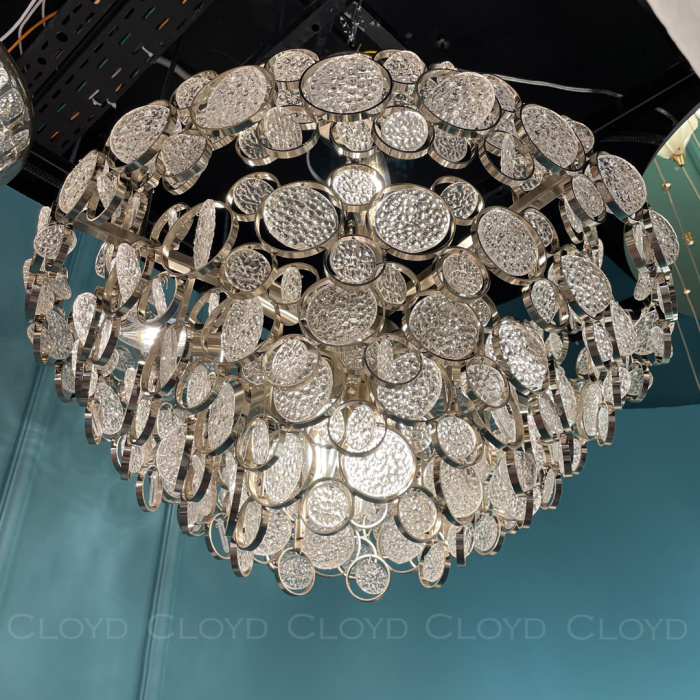 Люстра Cloyd ATACAMA C11 / Ø60 см - никель сатин (арт.10920)