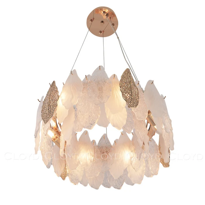 Люстра Cloyd SENEGAL-B C6 / Ø50 см - с золотыми листьями - золото (арт.11170)