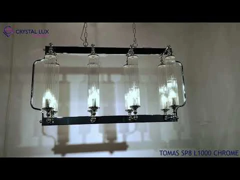 Люстра Crystal Lux TOMAS SP8 L1000 CHROME