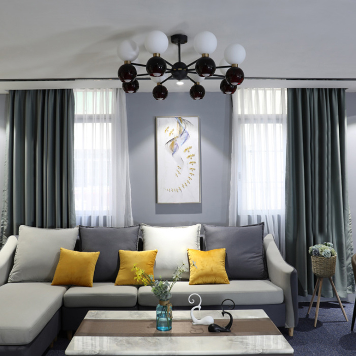 Люстра потолочная LAVINIA 6 (3+3) круг ImperiumLoft