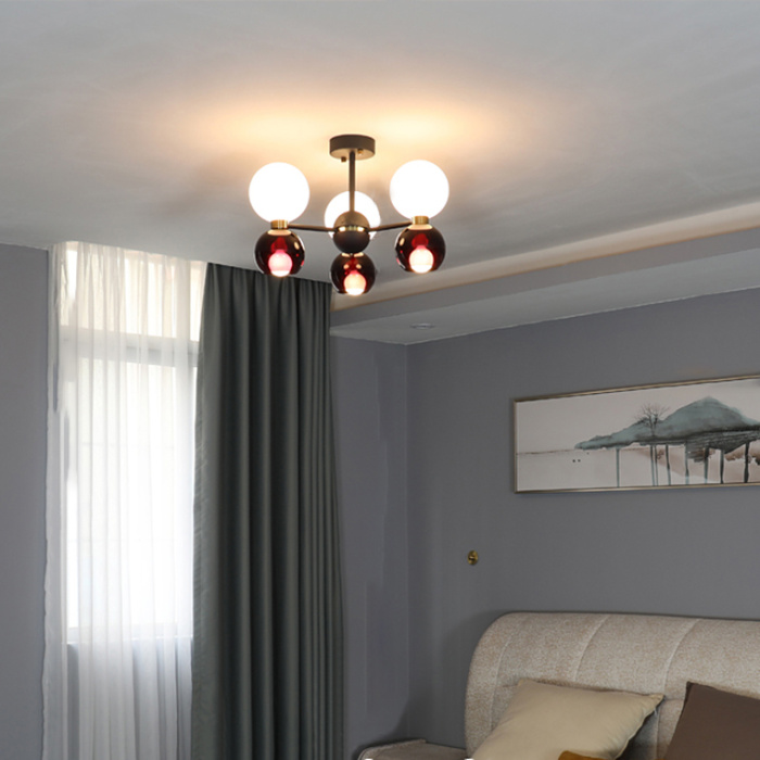 Люстра потолочная LAVINIA 6 (3+3) круг ImperiumLoft