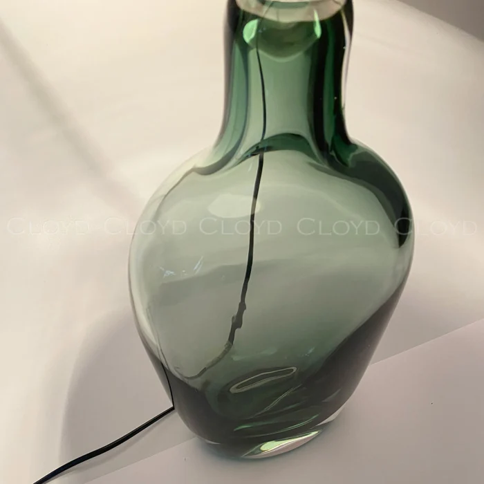 Настольная лампа Cloyd FOAM T1 / выс. 65 см - хром - зелен. стекло (арт.30102)