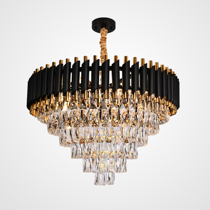 Подвесная люстра Empire Black Chandelier Crystal D 70 ImperiumLoft