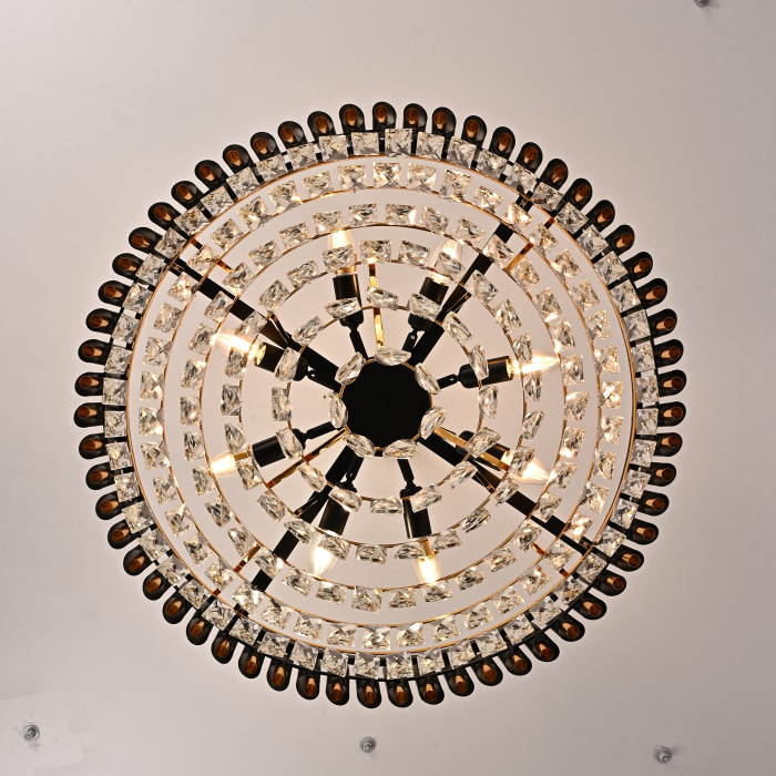Подвесная люстра Empire Black Chandelier Crystal D 70 ImperiumLoft