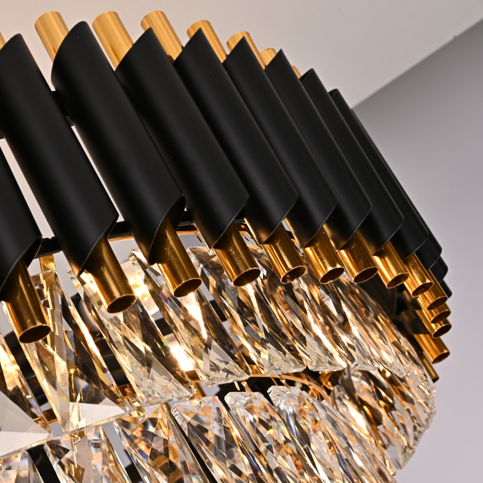 Подвесная люстра Empire Black Chandelier Crystal D 70 ImperiumLoft