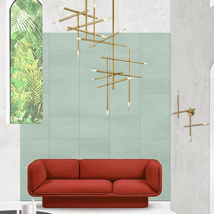 Подвесная люстра TRAVERSE H105 Gold ImperiumLoft