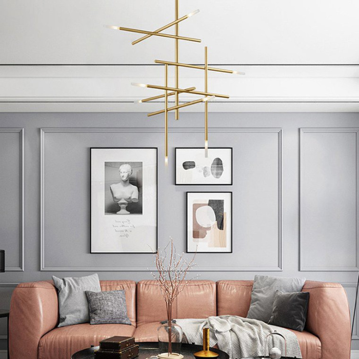 Подвесная люстра TRAVERSE H105 Gold ImperiumLoft