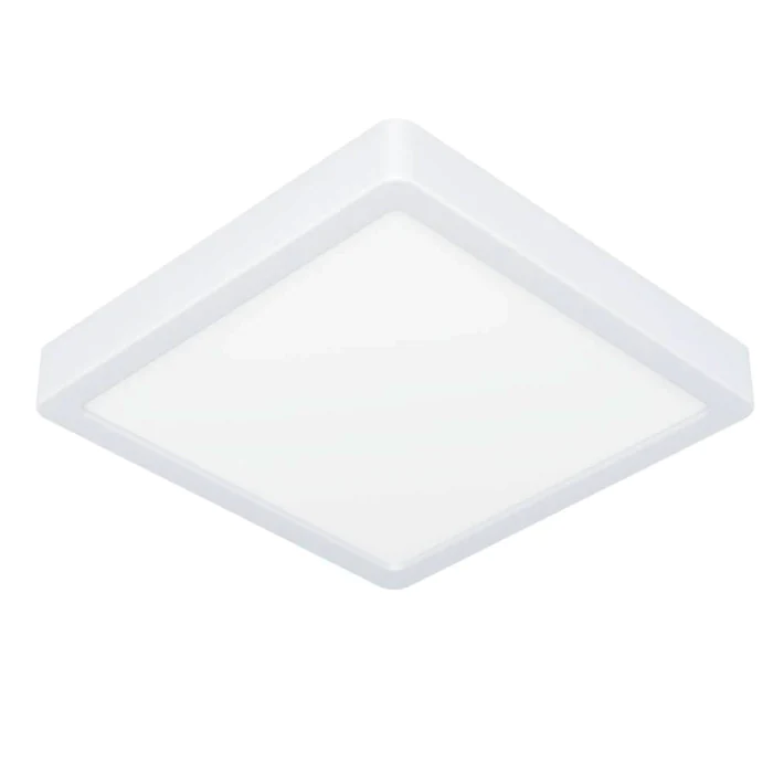 Накладной светильник диммируемый FUEVA 5, 17W (LED), 3000K, L210, B210, H28, сталь, белый / пластик, белый EGLO 900591