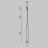 Трековый подвесной светильник Maytoni Skim TR210-1-5W3K-M-BBS