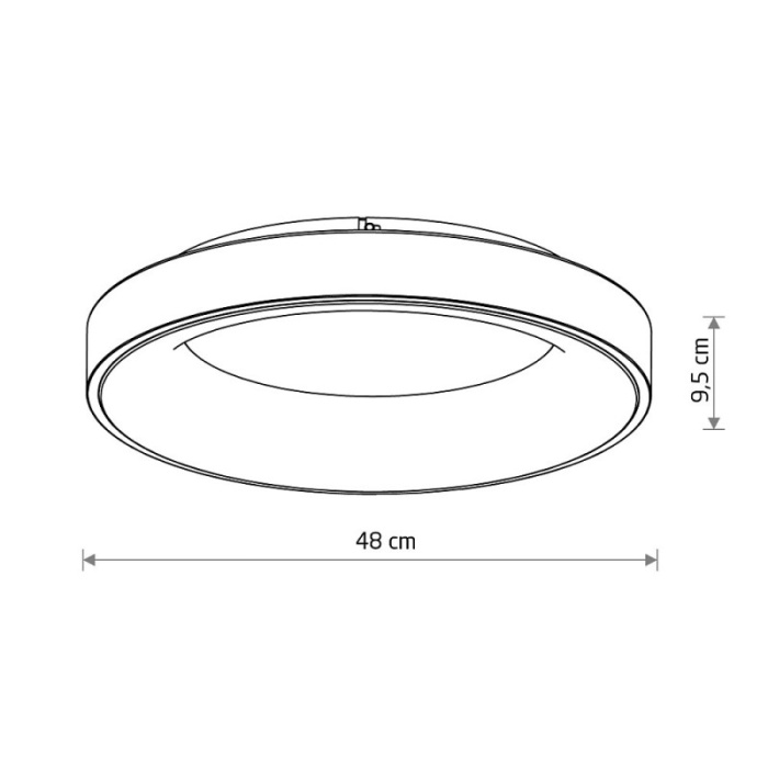 Потолочный cветильник Nowodvorski Nikki Round Led White 11207