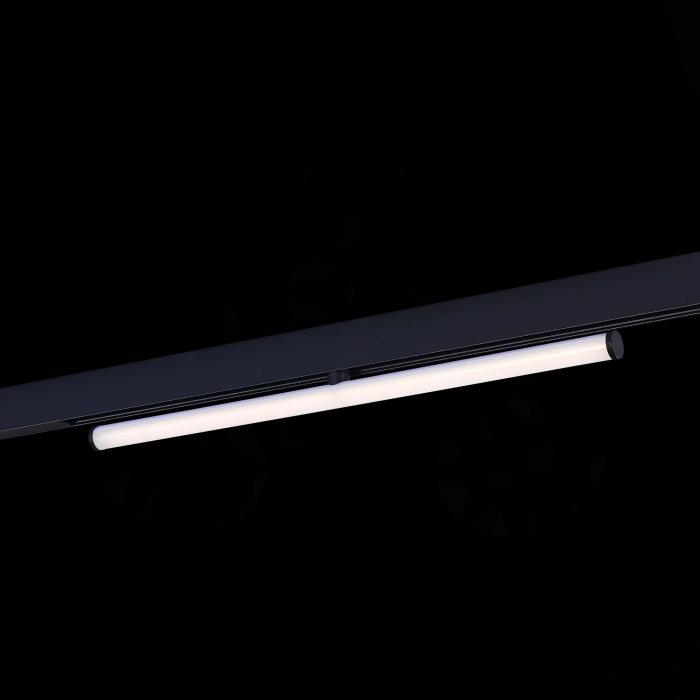 Магнитный трековый светильник Черный LED 1*10W 4000K 1 100Lm Ra>90 120° IP20 L604xW28xH ST803.446.10