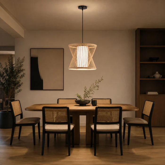 Светильник подвесной ST-Luce Древесный/Белый E27 1*40W SL6241.503.01