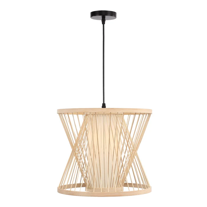 Светильник подвесной ST-Luce Древесный/Белый E27 1*40W SL6241.503.01