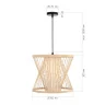 Светильник подвесной ST-Luce Древесный/Белый E27 1*40W SL6241.503.01