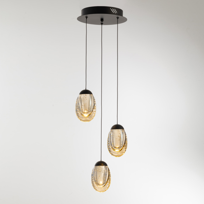 Подвесной светильник Delight Collection MD25090022 MD25090022-3A matt black/champagne