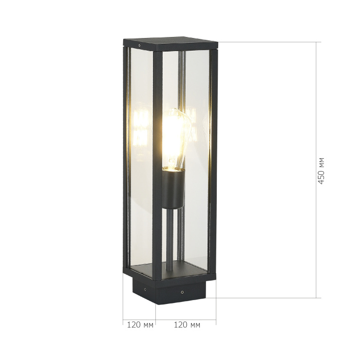 Светильник уличный напольный ST-Luce темно-серый E27 1*15W SL9019.705.01