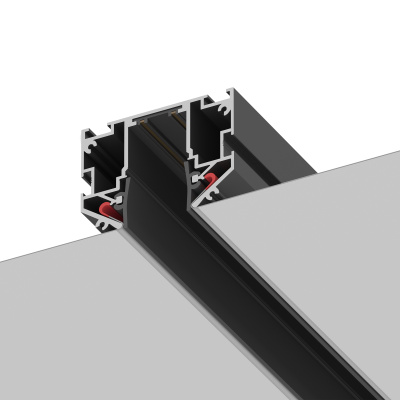 Шинопровод 220 под натяжной потолок ST-Luce Черный Длина 2 000мм ST040.429.00