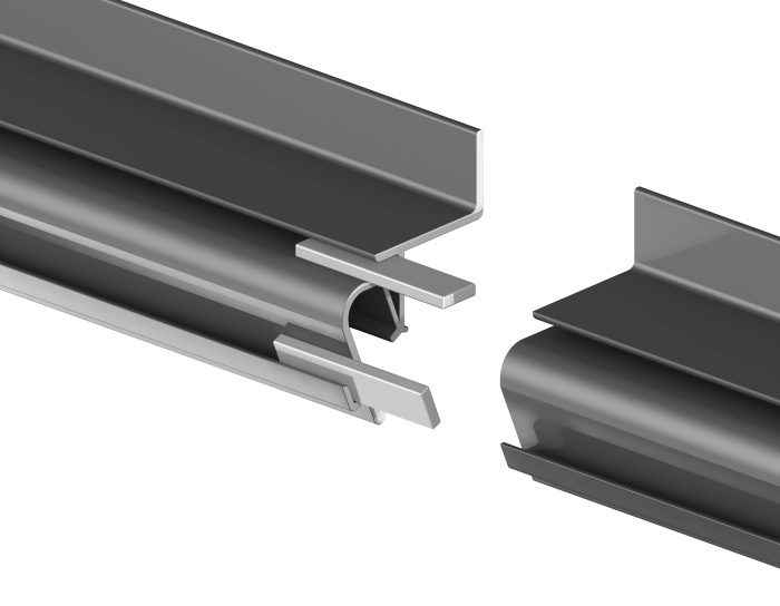 Алюминиевый профиль 26*34 для натяжного потолка с шириной зазора 15мм для светодиодной ленты до 10мм Ambrella light GP4100BK