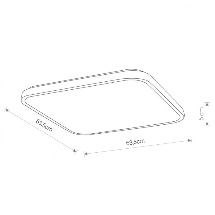 Потолочный cветильник Nowodvorski Agnes Square Led White 8133