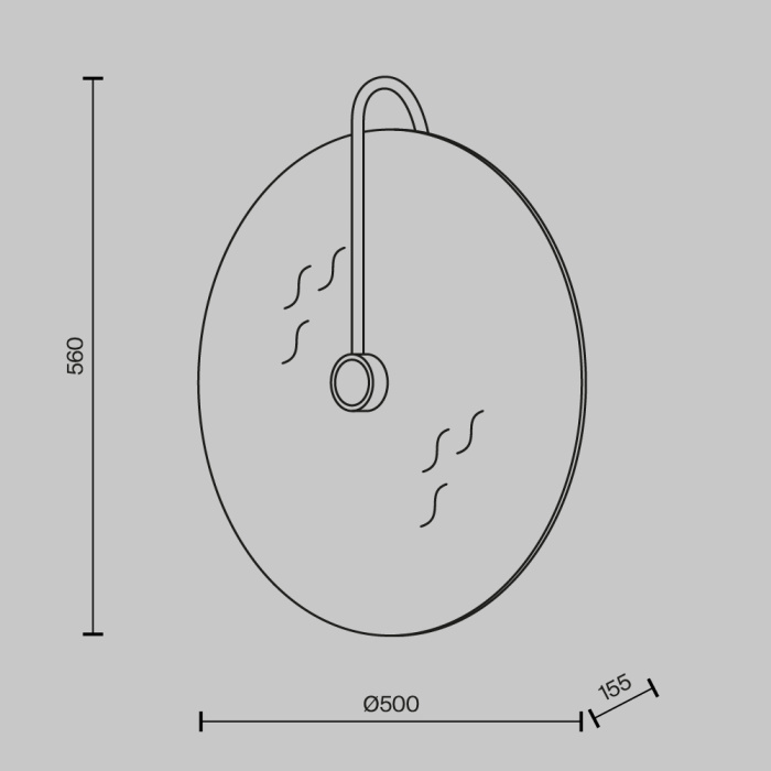 Бра Maytoni Mare MOD305WL-03B