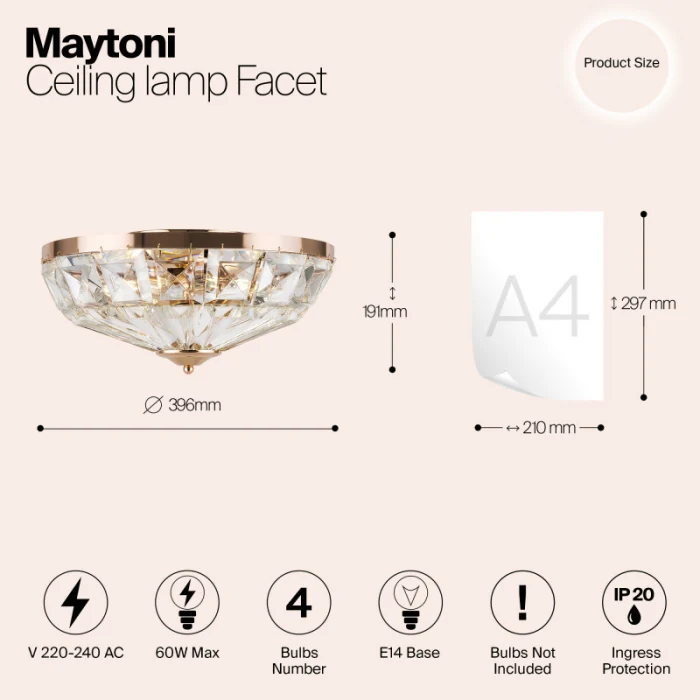 Потолочная люстра Maytoni MOD094CL-04G