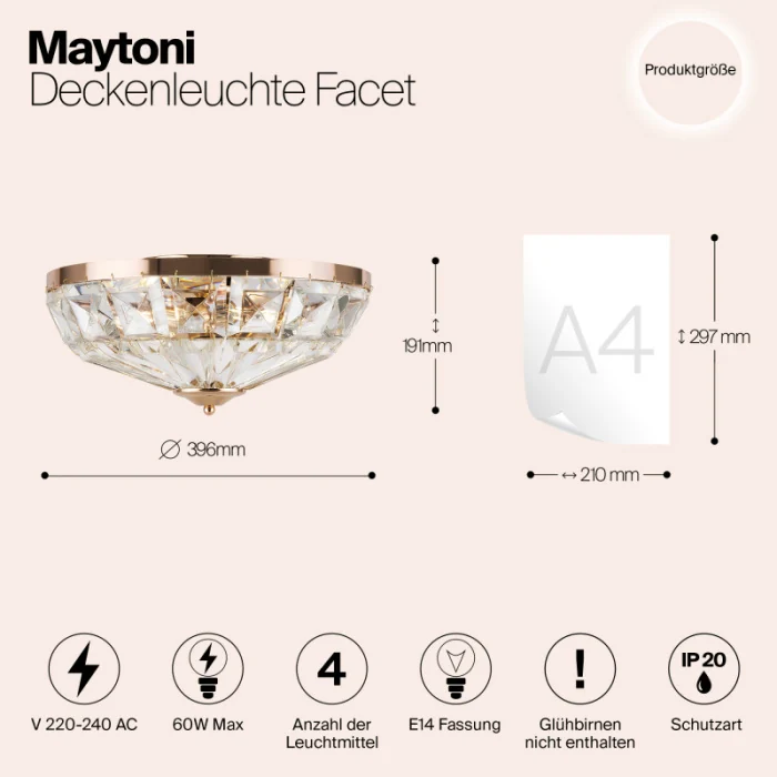 Потолочная люстра Maytoni MOD094CL-04G
