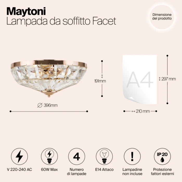 Потолочная люстра Maytoni MOD094CL-04G
